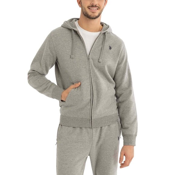 U.S. Polo Assn. Men's Full Zip Fleece Hoodie - Picture 1 of 3
